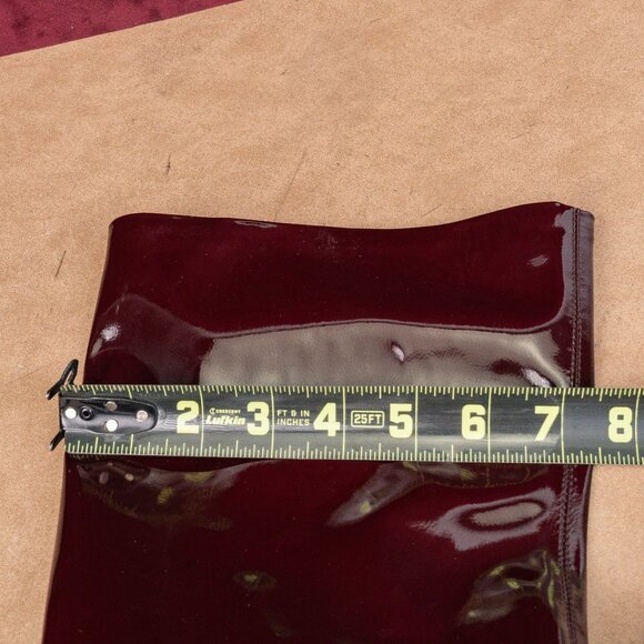 Jeffrey Campbell Women Push Faux Patent Leather Fashion OTK Pointy Boots sz 6.5 - Picture 6 of 8